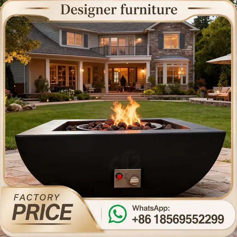 Maßgefertigter Outdoor-Gasfeue – Outdoor Furniture With Fire Pit Table Bewertung und Preis