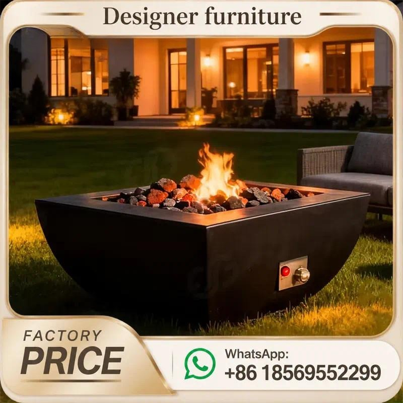 Maßgefertigter Outdoor-Gasfeue – Outdoor Furniture With Fire Pit Table Bewertung und Preis