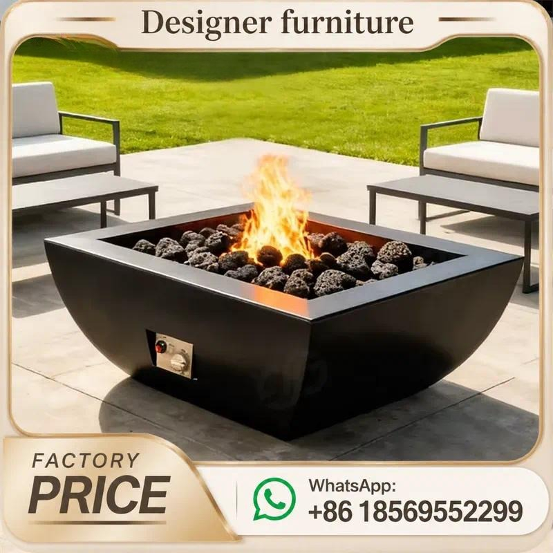 Maßgefertigter Outdoor-Gasfeue – Outdoor Furniture With Fire Pit Table Bewertung und Preis